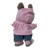 Fashionable Pink Hoodie with Jeans and Sneakers for Labubu Dolls - 3 of 4