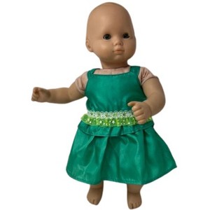 Doll Clothes Superstore Green Sundress Fits 15-16 Inch Baby Dolls - 1 of 4