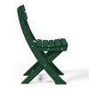 WestinTrends Malibu HDPE Outdoor Patio Modern Folding Dining Chair - 4 of 4