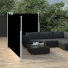 vidaXL Retractable Side Awning Black 47.2 in.x236.2 in. - 3 of 4