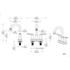 MAYEERTY Bathroom Faucet Brushed Nickel 2 Handles Centerset Basin Faucet with Pop Up Drain Supply Lines - 4 of 4