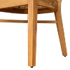 Acacia Wood Dining Chair with Light Brown Wicker - 2 of 4