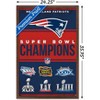 Trends International NFL New England Patriots - Champions 23 Framed Wall Poster Prints - image 3 of 4