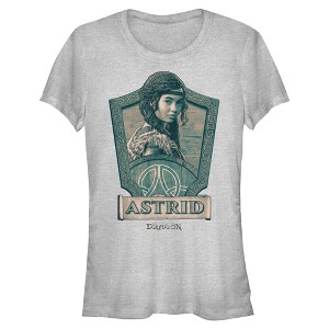 Juniors How to Train Your Dragon Viking Astrid Portrait T Shirt - 1 of 4
