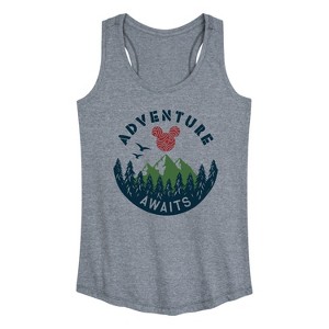 Women's - Disney - Adventure Awaits Graphic Racerback Tank - 1 of 4