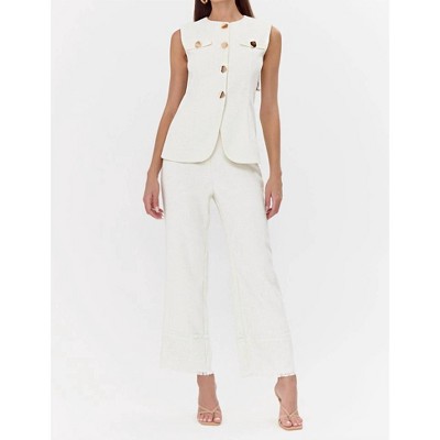 Women's Jackie Tweed High Waist Trousers - adelyn rae