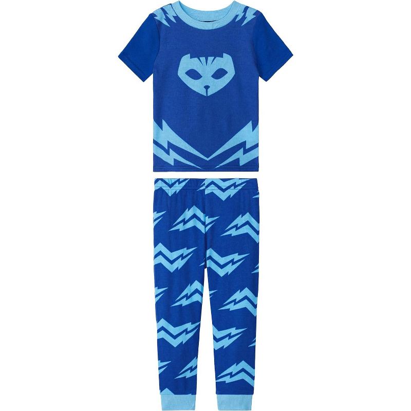PJ Masks Toddler/Little Boy's 4-Piece Cotton Costume Pajama Set, 2 of 8