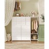TackView 16-Drawer Dresser with Clothes Rack  Tall Fabric Storage Organizer for Bedroom, Closet, Living Room Entryway - 4 of 4