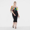 Pride Adult Gender Rainbow Faux Fur Festival Wrap Scarf - 3 of 3