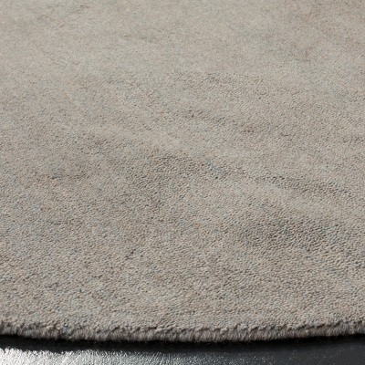 Himalaya Gray Round Hand-Tufted Wool Area Rug, 8'