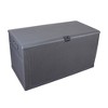 Outdoor Garden Plastic Deck Box 120gal Storage Capacity Waterproof Lockable Container Photo Color - 4 of 4