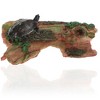 Unique Bargains Resin Tortoise Rock Turtle Basking Platform 7.4"x4.6"x2" Red Green 1 Pc - 2 of 4
