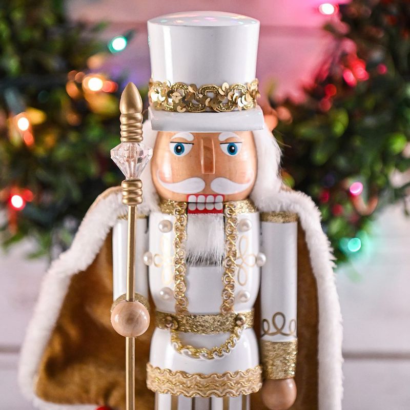 Ornativity Christmas King Wooden Nutcracker - Gold - 14 in, 5 of 8
