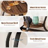 Tribesigns Half-Moon Accent Table, 2-Tier Semi Circle Sofa Side Table - 4 of 4