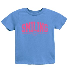 The Juniper Shop SmileyWorld Arched Varsity Youth Short Sleeve Tee - 1 of 4