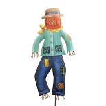 Halloween Mint Leopard Scarecrow  -  One Garden Stake 32.25 Inches -  Autumn  -  F22084  -  Metal  -  Multicolored
