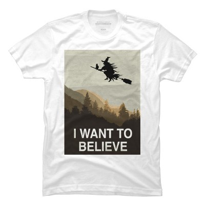 Men's Design By Humans Halloween: I want to believe By RedCowTees T-Shirt