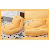 Folding Sofa Chair with 5 Adjustable Positions, Plush Floor Lounge Chair for Gaming, Meditation, Relaxation, and More - 4 of 4