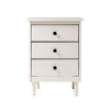 NicBex 3 Drawers Nightstand with Round Knobs,Bedside Table with Storage Space,Modern Side Table for Bedroom - 2 of 4