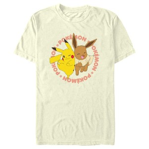 Men's Pokemon Pals Pikachu and Eevee T-Shirt - 1 of 4