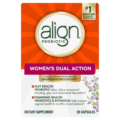 Align Women's Dual Action Daily Probiotic Supplement - Capsules - 28ct