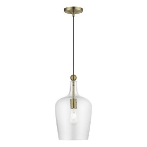Livex Lighting Avery 1 - Light Pendant in  Antique Brass - 1 of 1