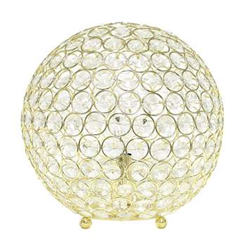 10" Elipse Crystal Ball Sequin Table Lamp - Elegant Designs