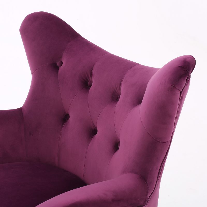 Alyssa New Velvet Armchair - Christopher Knight Home, 4 of 12