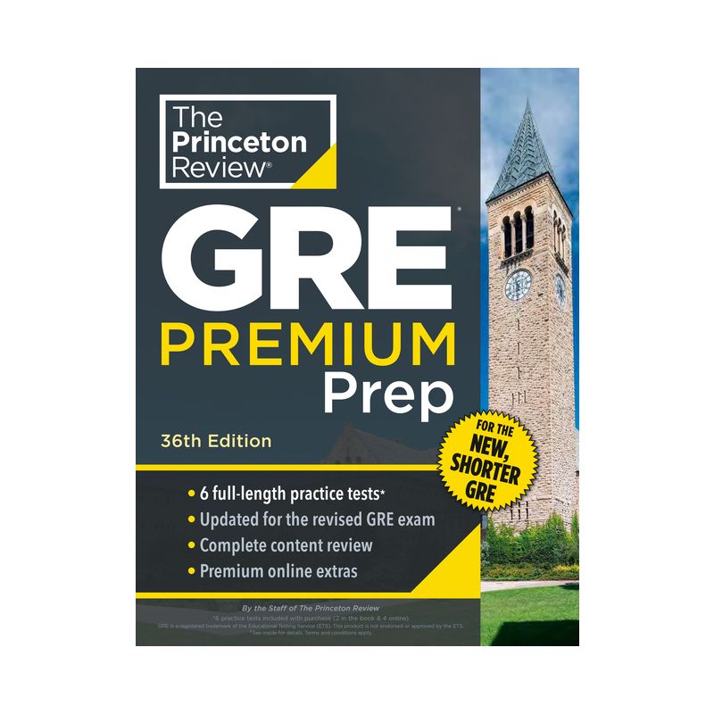 Princeton Review GRE Premium Prep, 36th Edition - (Graduate School Test Preparation) by  The Princeton Review (Paperback), 1 of 2