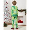 PATPAT Christmas Family Pajama Set: Christmas Tie-Dye Print Pajamas with Christmas Plaid Socks - 4 of 4
