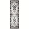 Oriental Medallion Rug - Kid and pet friendly washable vintage floral carpet with non-slip backing - 3 of 4