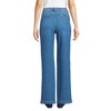 Lands' End Women's High Rise Soft Denim Pleated Wide Leg Trousers - 2 of 4