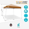 EAGLE PEAK Slant Leg Pop-up Canopy Tent Easy One Person Setup Instant Outdoor Beach Canopy Folding Portable Sports Shelter - 3 of 4