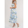 August Sky Women's Smocked Floral Tiered Midi Dress - image 2 of 4