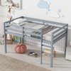 CAVINAS Twin/Full Size Loft Bed with Ladder & Safety Guardrails,Rubberwood Bed Frame for Kids Room,Bedroom - 2 of 4