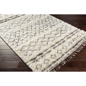 Hauteloom Lochwinnoch Wool Living Room, Bedroom Area Rug - Bohemian, Transitional - Plush Pile - Beige, Gray, Taupe - 2' x 3' - 1 of 4