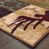 Weston Rustic Patchwork Area Rug Brown/Rust - Captiv8e Designs - image 2 of 3