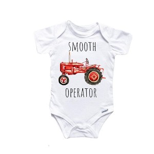 Farm Tractor Onesie® Baby Boy Girl Clothes Infant Bodysuit Funny Cute Newborn GS1 - 1 of 3