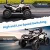 Jojoka 12V Ride On ATV 4 Wheeler Toy Car w/ 2 Spacious Seat, 2 Speeds,LED Lights,Spring Suspension,Bluetooth,Ideal Gift for 3+ - 3 of 4