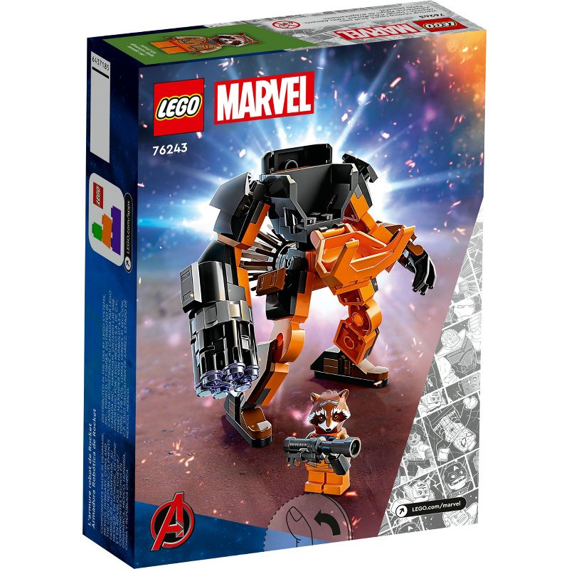 LEGO Marvel Rocket Mech Armour Superhero Action Figure 76243, 5 of 10