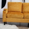 77" Chenille L-Shaped 3-Seater Sectional Sofa with Storage Ottoman - 3 of 4