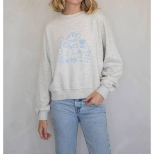 Women's Enjoy The Little Things Crewneck Pullover - Things Between - 1 of 4