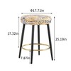 Resenkos Counter Bar Stools, Counter Stool,Counter Height Bar Stools Set of 2, 24 Inches Height with Golden Footrest,Multi-color - 4 of 4