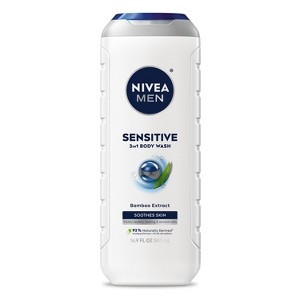 Nivea Men Sensitive Body Wash with Bamboo Extract - 16.9 fl oz - 1 of 4