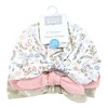 Hudson Baby Infant Girls Turban Cotton Headwraps, Pastel Wildflower, 0-24 Months - 2 of 4