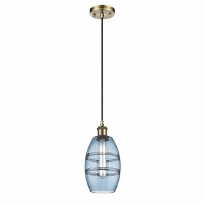 Vaz - 1 Light Cord Hung Mini Pendant In Industrial Style-8.13 Inches Tall and 5.88 Inches Wide - 1 of 1