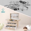 PU Leather Jewelry Organizer Box in Champagne, Gift for Valentine's Day, Birthday, Mother's Day, Christmas - 2 of 4