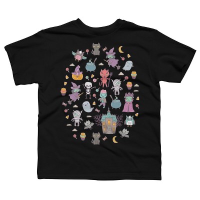 Boy's Design By Humans Cute Halloween By kostolom3000 T-Shirt