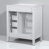 30-Inch Bathroom Vanity with Sink, Freestanding Vanity Cabinet,Ceramic Basin Top, 4" Faucet Mount - 3 of 4
