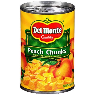 Del Monte Yellow Cling Peach Chunks In Heavy Syrup 15.25oz